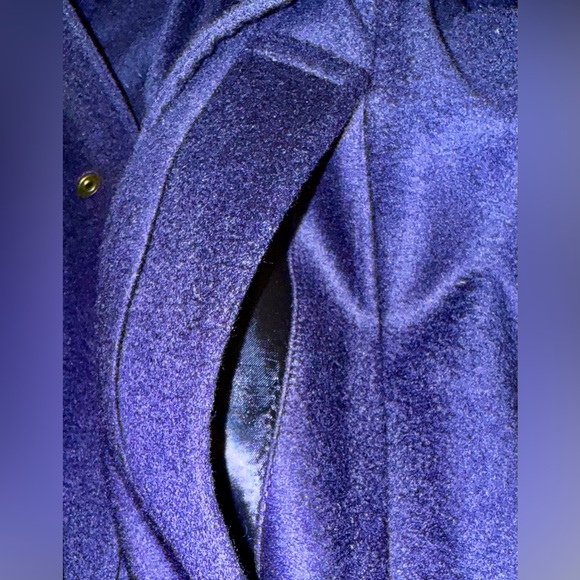PIAZZA SEMPIONE WOOL/CASHMERE EXTRA LONG COAT IN NAVY - Picture 9 of 12